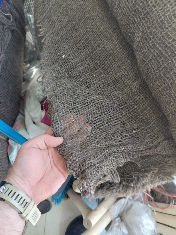 گونی چتایی پشمی سنگین ریز بافت عرض 80 سانت
